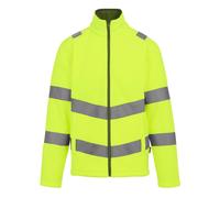 Regatta Hi-Vis Pro Contract Zip Thor Felpa Gialla Grigia Uomo Giacca