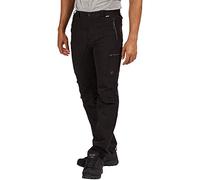 Regatta Highton - Pantaloni da Trekking da Uomo, idrorepellenti, Multitasche, Grigio (Seal Grey), 32W / 30L