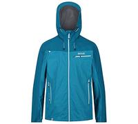 Regatta Highton Stretch' Giacca Impermeabile Traspirante con Pannelli Stretch Cuciture Nastrate Cappuccio Jackets Waterproof Shell, Uomo, Olympic Teal/Gulfstream, S