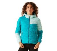 Regatta Hillpack II Packaway - Cappotto imbottito da donna con cappuccio, Tahoe Blue Bleached Aqua
