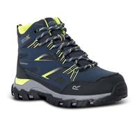 Regatta Holcombe - Scarponi da trekking per bambini, impermeabili e traspiranti, perfetti per attività all'aperto e alpinismo, Blu navy-verde, 33 EU