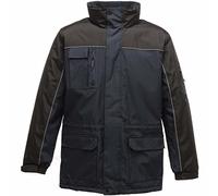 Regatta Hydrometer Heavy-Duty Parka, Giacca Uomo, Blu Marino/Nero, L