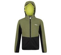 Regatta JnrHightonFZ Pile elasticizzato per bambini con zip intera con cappuccio. Caratterizzato da dettagli riflettenti ed Extol Stretch. Adatto per passeggiate ed escursioni.