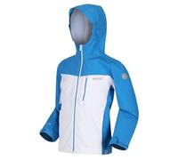 Regatta Junior Highton' Giacca Impermeabile Traspirante Con Cappuccio Jackets Waterproof Shell, Unisex bambini, Blue Aster/White, 13 yr