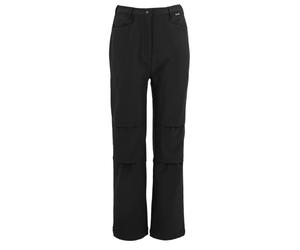 Regatta - Kids Unisex Softshell Trousers - Pantaloni da trekking 15-16 Years nero