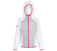 Regatta Kielder IV Extol Stretch Water Repellent Lightweight Insulated Hybrid Jacket, Pile Bambino, White/Light Steel, 3-4