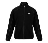 Regatta Men's Hadfield Full Zip Fleece Jacket Giacca in Pile, Nero, M Uomo