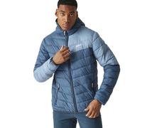 Regatta Men's Hooded Jacket Giacca Imbottita con Cappuccio HillPack II Packaway da Uomo, Moonlight Denim/Coronet Blue, XL