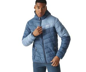 Regatta Men's Hooded Hillpack II Jacket, Giacca imbottita con cappuccio HillPack II Packaway da uomo Uomo, Moonlight Denim/Coronet Blue,