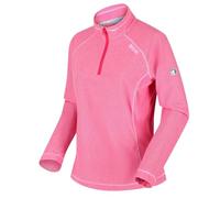 Regatta Montes' Maglia in Micropile A Piccole Righe Leggera A Mezza Cerniera, Fleece Donna, Neon Pink, 18