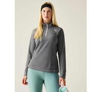 Regatta - Montes - Pile leggero color acciaio scuro con zip corta-Grigio 40