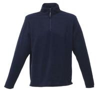 Regatta Nero O Blu Scuro Overhead Mezza Zip Collo Pullover Fleece S - XXXL