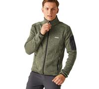Regatta Newhill-Giacca in Pile Traspirante da Uomo con Zip Intera, Verde Agave (Ash), XXL