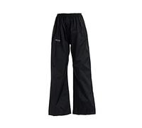 Regatta Pack It' Pantaloni per Camminate Impermeabili Traspiranti Ripiegabili Cuciture Nastrate Overtrousers, Unisex Bambini, Black, 5-6