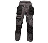 Regatta Pantaloni da Lavoro Tactical Threads Execute Multi Tasca con Rinforzi Trousers, Uomo, Iron, 34"