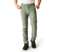 Regatta Pantaloni da Trekking da Uomo con Zip, Verde Agave, 38W