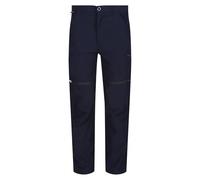 Regatta Kids' Highton Stretch Zip off Walking Trousers, Pantaloni da Escursionismo Bambino, Navy,