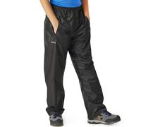Regatta Stormbreak' Pantaloni Impermeabili da Camminata Cuciture Nastrate Overtrousers, Unisex Bambini, Black, 9-10