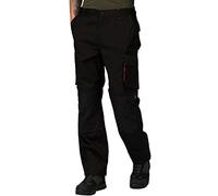 Regatta Pantaloni Rinforzati Tactical Threads Workwear Heroic Worker Trousers, Uomo, Black, 38"