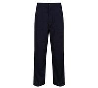 Regatta Pantaloni Workwear Lined Action Multi Tasca Idro Repellenti Con Fodera Interna (Gamba Regolare) Trousers, Uomo, Navy, 42"