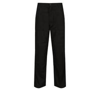 Regatta Pantaloni Workwear Lined Action Multi Tasca Idro Repellenti Con Fodera Interna (Gamba Ridotta) Trousers, Uomo, Black, 34"