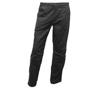 Regatta Pantaloni Workwear New Action Uomo Multi Tasca E Idro Repellente (Gamba Ridotta) Trousers, Uomo, Black, 30"