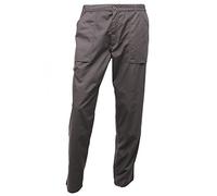 Regatta Pantaloni Workwear New Action Uomo Multi Tasca E Idro Repellente (Gamba Ridotta) Trousers, Uomo, Dark Grey, 34"