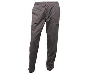 Regatta Pantaloni Workwear New Action Uomo Multi Tasca E Idro Repellente (Gamba Ridotta) Trousers, Uomo, Dark Grey, 42"