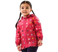 Regatta Peppa Pig Pack-It Giacca Shell Impermeabile Traspirante Ripiegabile con Cappuccio, 3 anni, Multicolore BrtBlshPolka
