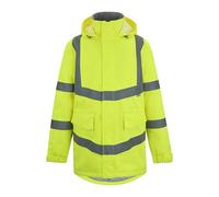 Regatta Professional Hi-Vis Parka Jacket Uomo Alta visibilità PRO Contract Dover, Giallo, S Men's
