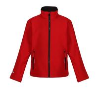 Regatta Professional Kids' Ablaze 2-Layer Softshell Giacca, Classico Rosso Nero, 5-6 Anni Bambini e Ragazzi