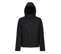 Regatta Professional Men's Venturer 3 Layer Printable Hooded Softshell Jacket Giacca, Nero (Nero), 3XL Uomo