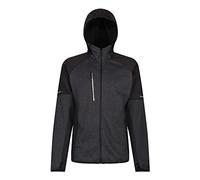 Regatta Professional Men's X-PRO Coldspring II Hybrid Full Zip Hooded Fleece Giacca in Pile, Grigio mélange/Nero, 3XL Uomo