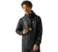 Regatta Mens Pack It Jacket with Hood, Giacca Uomo, Black, 4XL