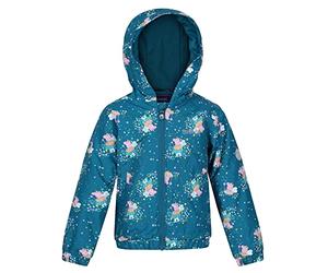 Regatta RKP243 UQ0CA7 Giacca da Bambino Peppa Muddy Puddle Impermeabile Hydrafort con Isolamento Thermoguard