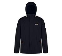 Regatta RMW201 - Giacca con Cappuccio, Impermeabile, da Uomo, Colore: Navy, Nero (Nero), XXXL
