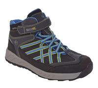 Regatta Samaris V Mid' Waterproof Breathable Hoop & Loop Fastening Lightweight Hiking Boots, Scarpe da Passeggio Unisex-Bambini, Briar/Fluro Blue, 28 EU