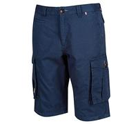 Regatta Shorebay Pantaloncini in Cotone Coolweave con Tasche Multiple, Navy, 36W Regular