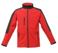 Regatta Softshell 3 Strati Hydroforce Impermeabile & Traspirante con Cappuccio Integrato Soft Shell, Uomo, Classic Red/Black, S