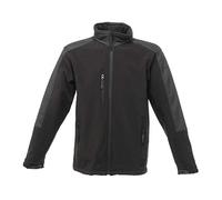 Regatta Softshell 3 Strati Hydroforce Impermeabile & Traspirante Con Cappuccio Integrato Soft Shell, Uomo, Black/Black, XXXL