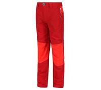 Regatta Sorcer IV' Stretch Reflective Trim Mountain with UPF Sun Protection, Pantaloni Bambino, Fard di Corallo/Fuoco, Misura 5-6