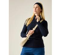 Regatta - Sweethart - Pile comodo blu navy mélange con zip corta 34