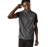 Regatta Tobias' Gilet In Pile Con Cerniera Intera E Tasche Basse Bodywarmers, Uomo, Iron(Black), L