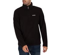 Regatta Uomo Felpa con zip in pile Thompson, Nero