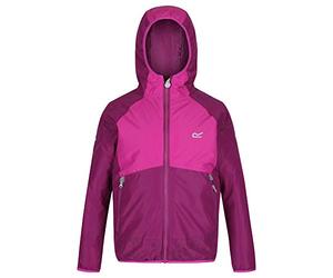 Regatta 'Volcanics II' - Giacca Termica Impermeabile Riflettente per Bambini, Bambino, RKP208 743C03, Winberry/Vivid Viola, 3-4