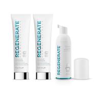 Regenerate Kit Completo Cura Dentale, 2 Dentifrici Avanzati + 1 Collutorio, Rigenera i Minerali dello Smalto, Protezione Carie, Ripristina il Bianco, Contrasta l’Erosione, Tecnologia NR-5™,Gusto Menta