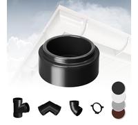 Regenrinnensystem - 90mm Plastica PVC, Selezione Componenti - RainWay90 - Antracite, Bogenverbinder