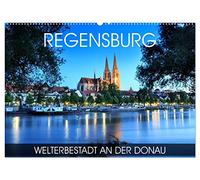 Regensburg - Welterbestadt an der Donau (Wandkalender 2026 DIN A2 quer), CALVENDO Monatskalender: UNESCO-Welterbestadt Regensburg