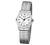 Regent Donna Orologio da Polso Uomo Argento Analogico F-885 Stahl-Armband URF885