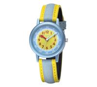 REGENT F-1473 - Orologio per bambini, in alluminio, diametro 30 mm, colore: Blu/Giallo/Rosso, Blu, Bohémien